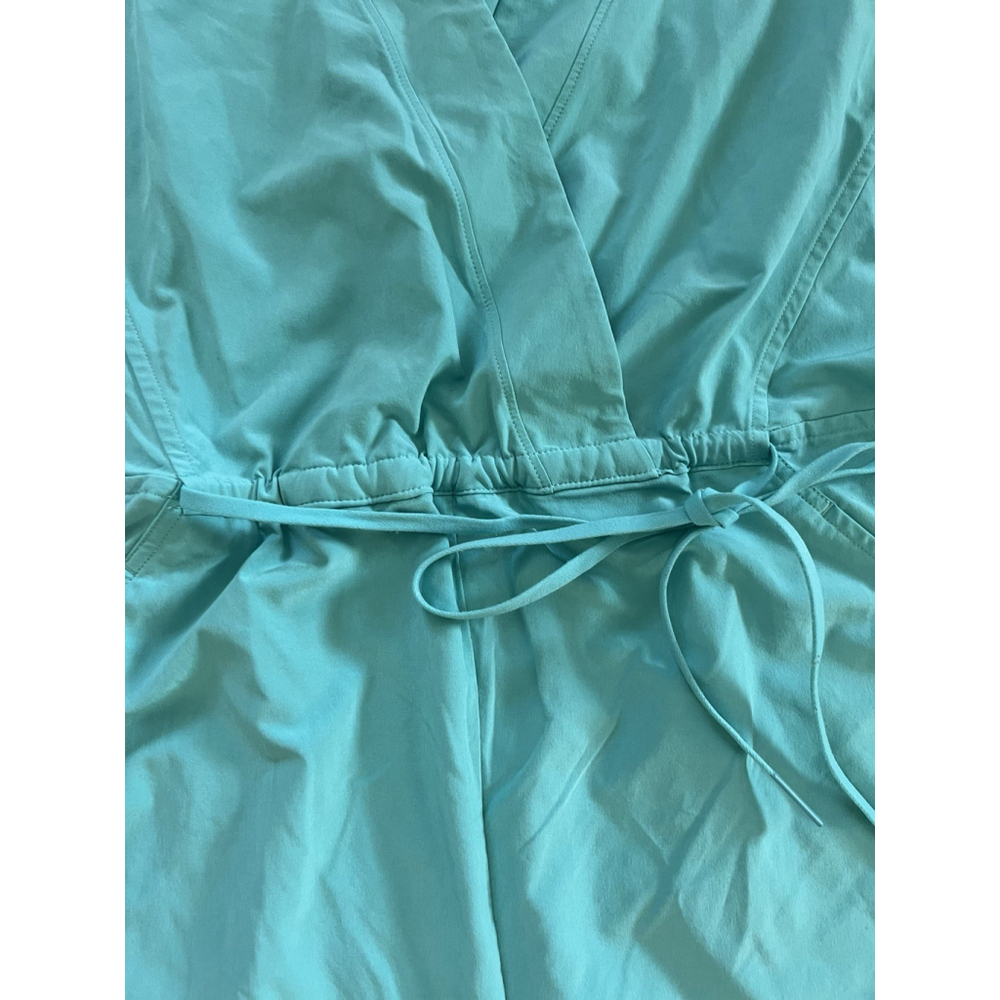 Athleta Marlow Short Sleeve Romper with Pockets Gulf Green Size Small - Picture 3 of 10